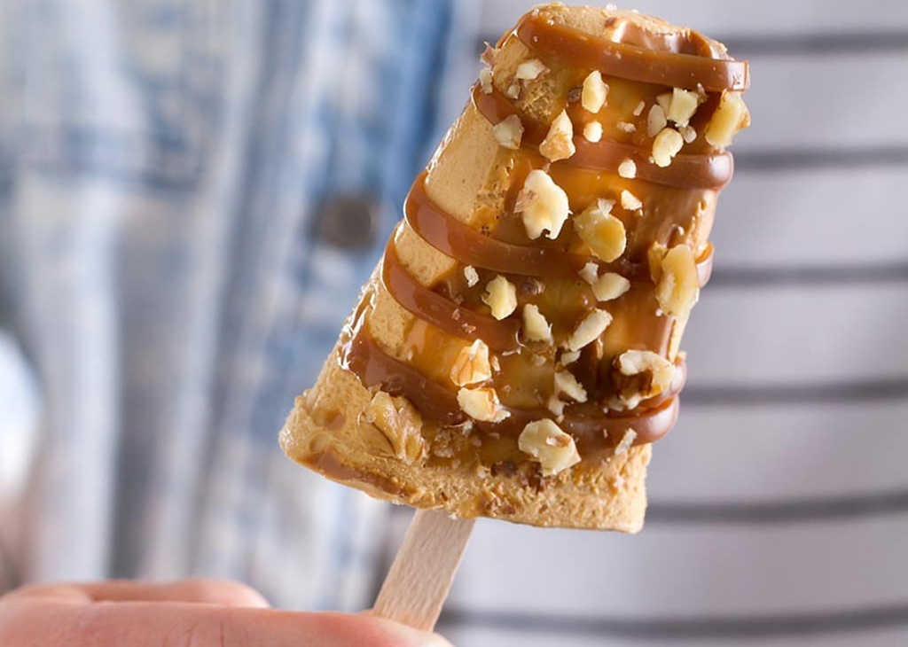 Helado de dulce de leche ligero