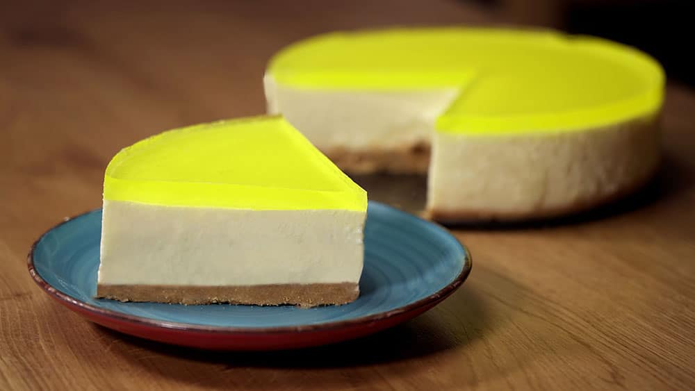 Tarta fría de limón y yogur natural