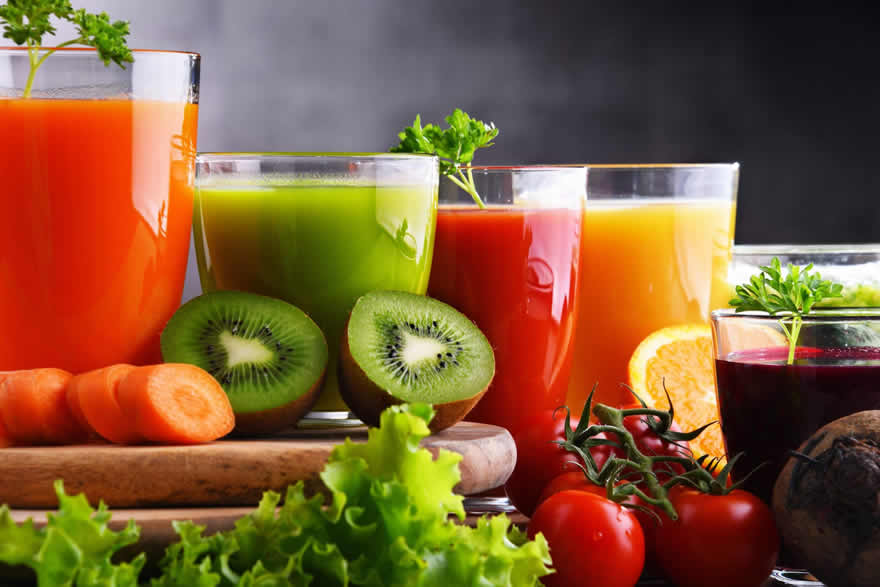 Zumos refrescantes y antioxidantes