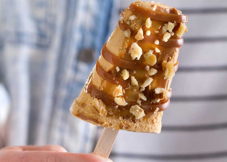 Helado de dulce de leche ligero