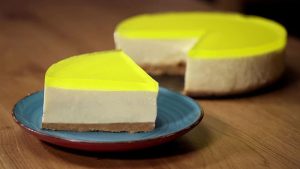 Tarta fría de limón y yogur natural